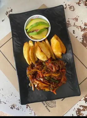 Pan-fried Goat